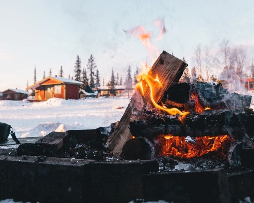 building fire winter time survival